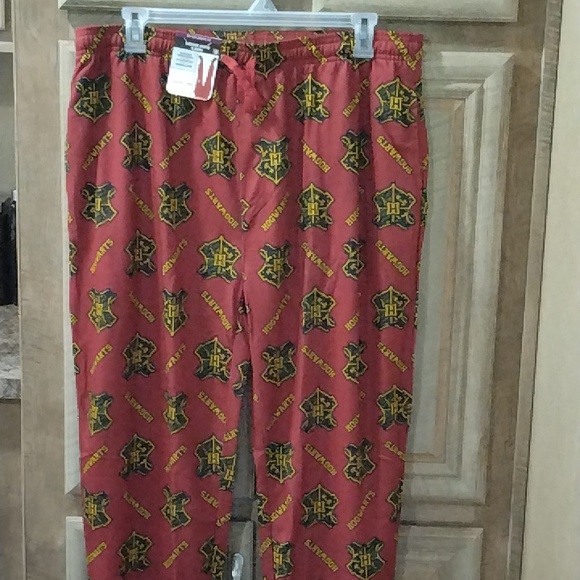 New With Tags Harry Potter Men's Sleep Jogger Pants With Pockets - Picture 2 of 16